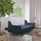 Flash Furniture Navy Faux Linen Split Back Futon Sofa-Wooden Legs HC-1035-NV-GG - alternate 10